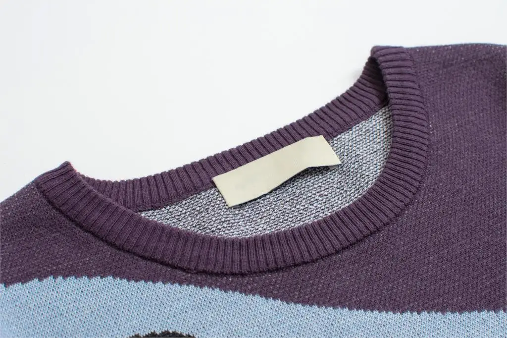 На весну и зиму дизайн с рисунком Harajuku Женский пуловер, свитер утолщенный с o-образным вырезом Для женщин вязаные свитеры верхняя одежда; сезон осень; свободная вязаная одежда