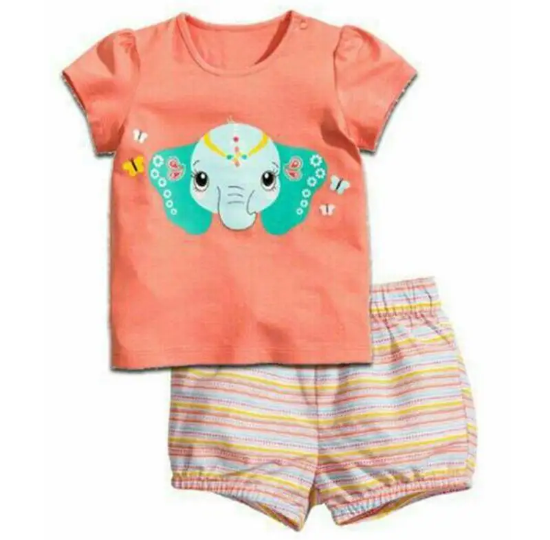 В розницу! Летние детские пижамы с рисунком для девочек, детские пижамы принцессы, Семейный комплект одежды, одежда для сна с принтом для малышей - Цвет: at the pictures