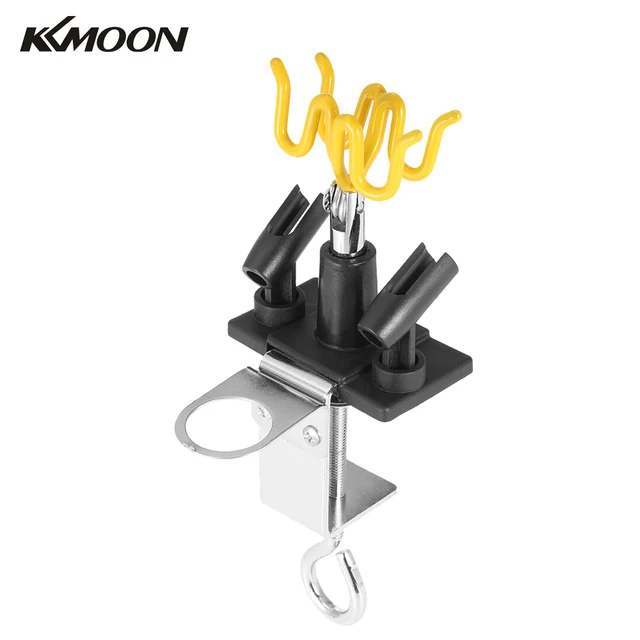 kkmoon airbrush holder holding 4 clamp on mount table bench station