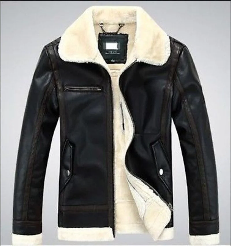 Polaire Épaissir Veste brown D'hiver Luxe Parka Doublure Laine Plus Véritable Taille De Manteau Hommes Chaud La Fourrure En Confort Black Cuir wkTZiuOXPl