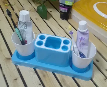 

1PC Wash gargle cup toothbrush holder seat frame rack toilet lovers toothpaste storage rack for bathroom OK 0441