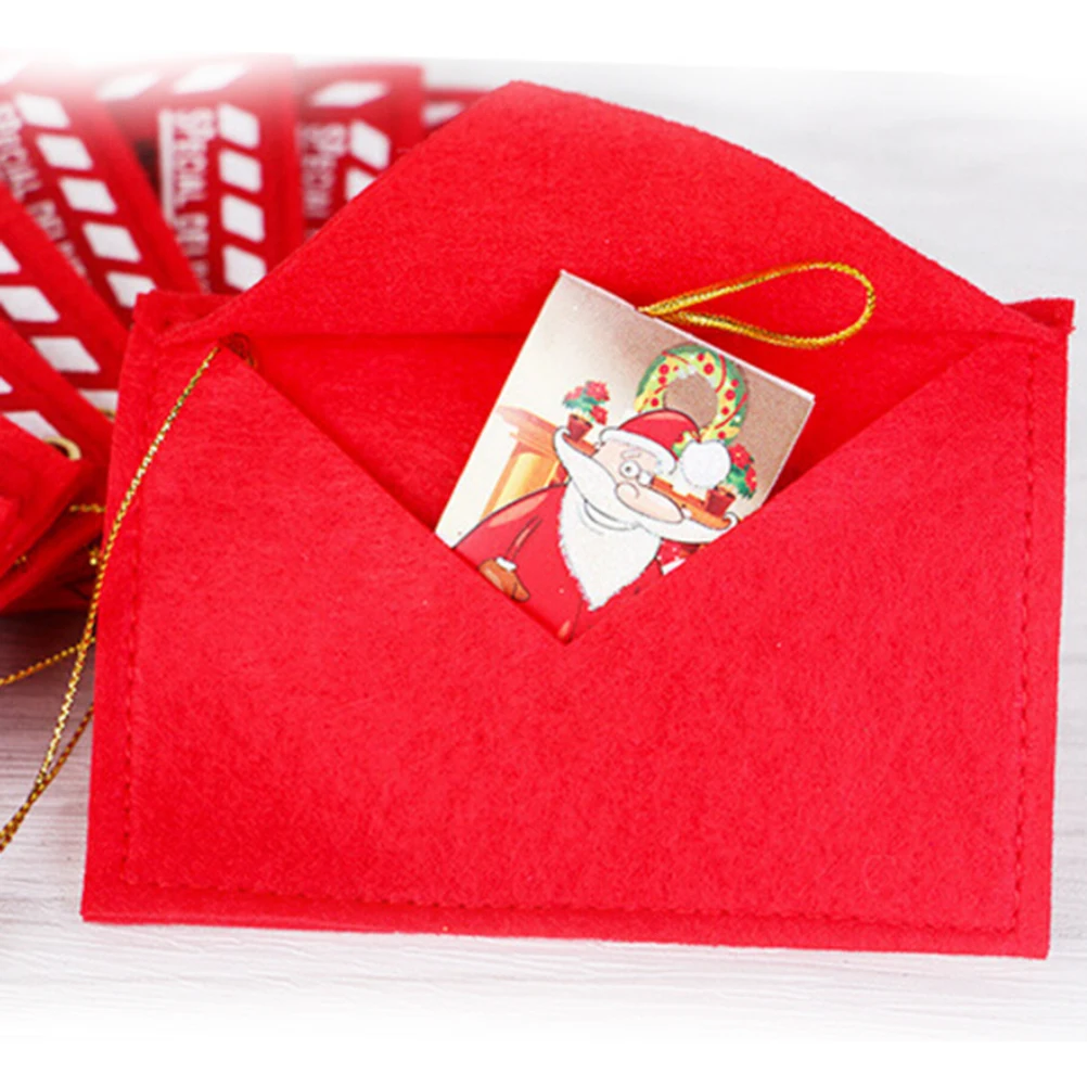 Красный Рождественский Конверт рождественские поздравительные открытки конфетная сумка идеальные рождественские подарки для друзей рождественские принадлежности 5 шт 12,5X8 см