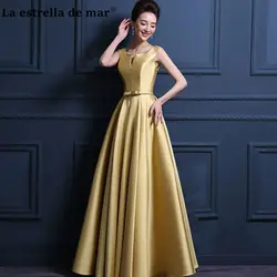 Ла звезда mar vestido madrinha 2019 атласное сексуальное с вырезом V образным вырезом трапециевидной формы зеленое золото фиолетовое платье для