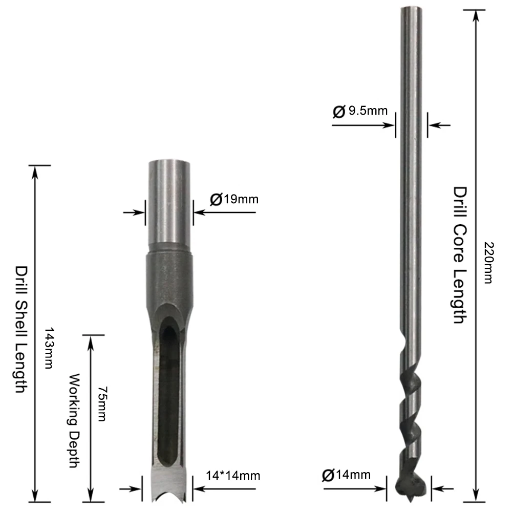 6-20 мм сверло с квадратным отверстием сверло с квадратным шнеком глаза долбежное стамеска для работы с деревом инструменты для столярных сверл