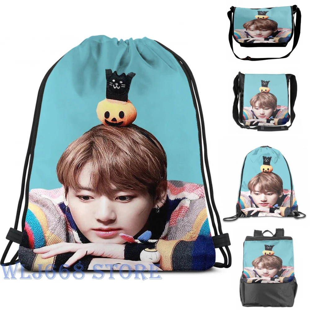 Funny graphic print shoulder Bags women Jungkook (3) Single shoulder