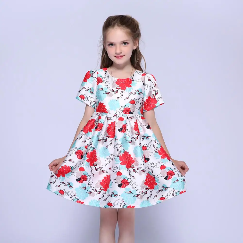 kseniya kids платье для девочки платья для девочек одежда для девочек платья для девочек подростков бальное платье для девочек детские карнавальные костюмы платье летнее школьная одежда сарафан летний - Цвет: Multi