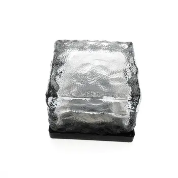 

Solar Powered Panel Brick Path Crystal Glass Shape LED Solar Power Light For waterproof Garden Lawn lamps Solar birck Light