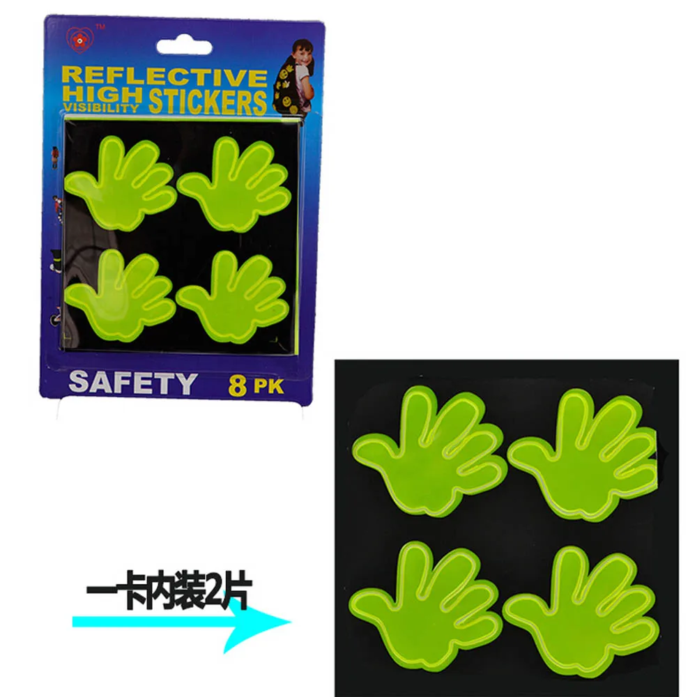 Детские Безопасные светоотражающие наклейки для езды на велосипеде открытом