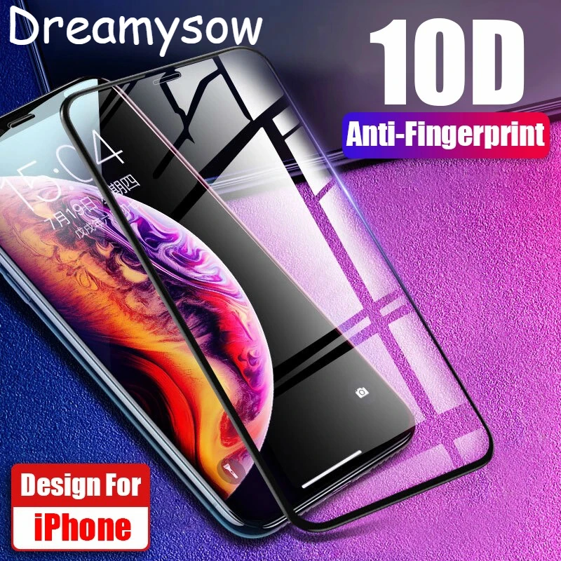 

10D Curved Tempered Glass Screen Protector On For iPhone 7 8 6 6S Plus X XS MAX XR 11 Pro Max Full Cover Protective Glass