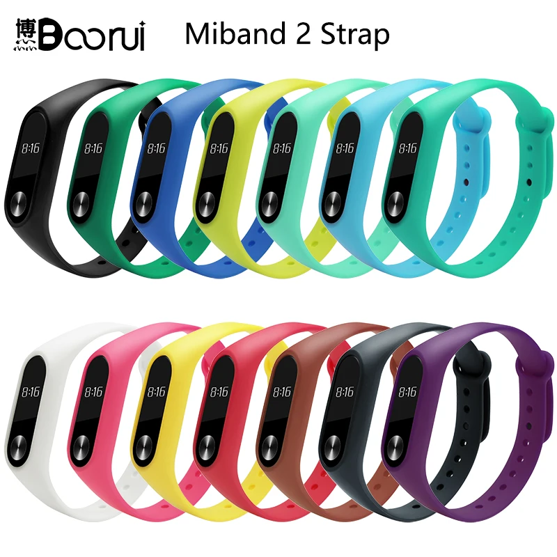 Умные аксессуары BOORUI сменный силиконовый ремешок для xiaomi mi band 2 спортивный