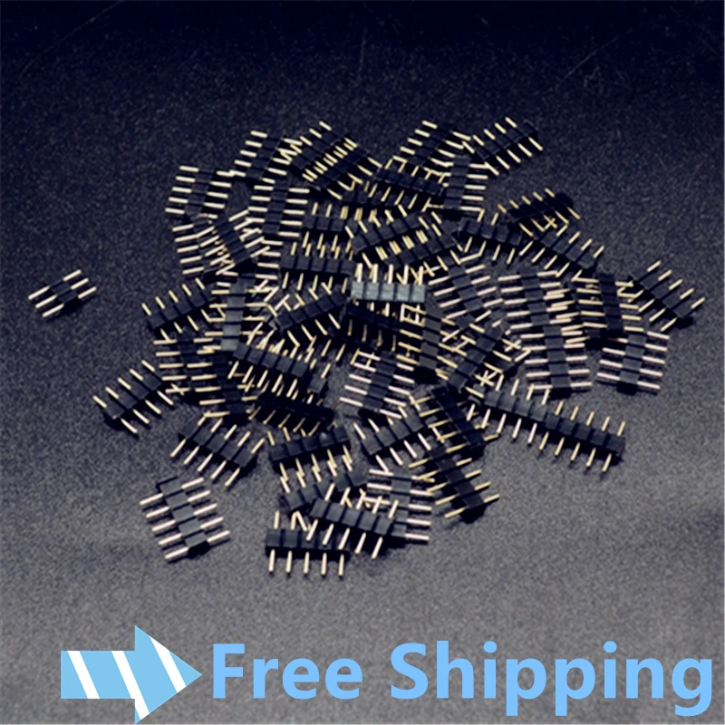 

5pin RGB connector needle male type double 5pin DIY small part for LED RGB 5050 strip 200pcs/lot