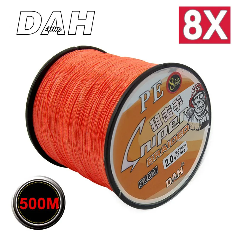 500 м 8X рыболовная Фирменная суперпрочная японская многонитевая ПЭ плетеная леска