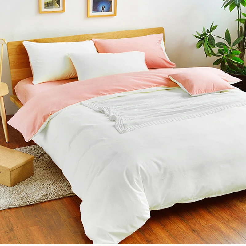 Plain Color Bedding Sets Duvet Cover Set Linens Russia USA Size,Quilt