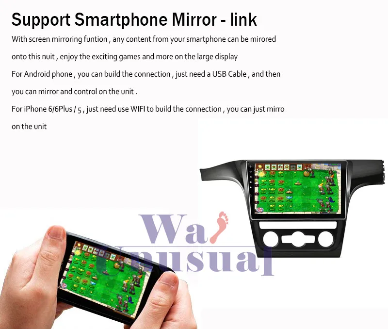 Perfect WANUSUAL 1024*600 10.2 Inch Quad Core 16G Android 6.0 GPS Navigation for VW Passat 2013 2014 2015 2016 2017 With BT 3G Wifi Maps 14