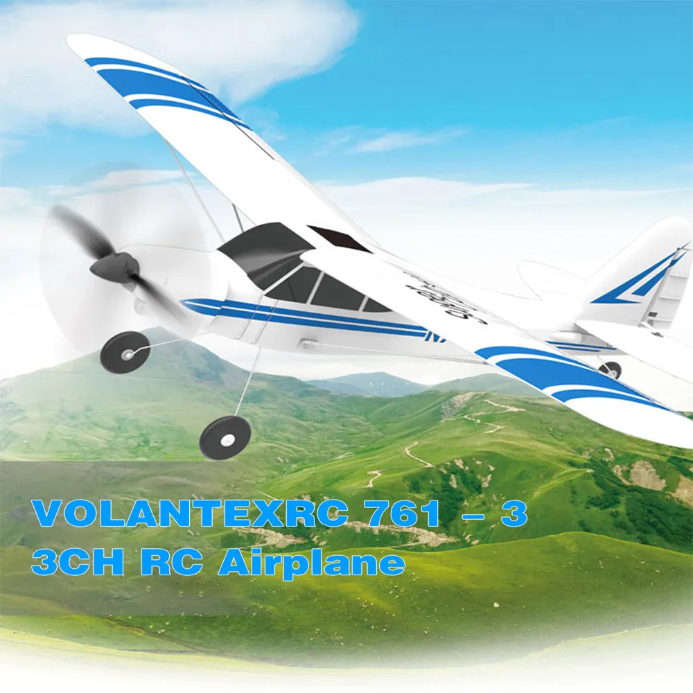 

VOLANTEXRC 761-3 3CH RC Airplane Self-stabilizing Stunt 500mm Wingspan 360 Degree Spin 2.4G Remote Control Helicopter Kids Toy