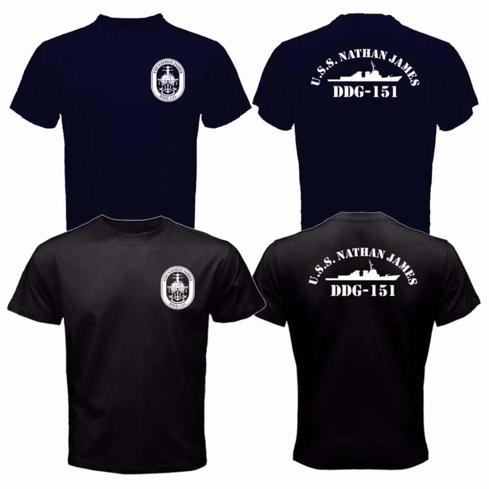 

New Fashion Creative Printed Men's T-Shirt New The Last Ship Uss Nathan James Ddg-151 Us Navy Seal Tv Series Men T Shirt Clothes