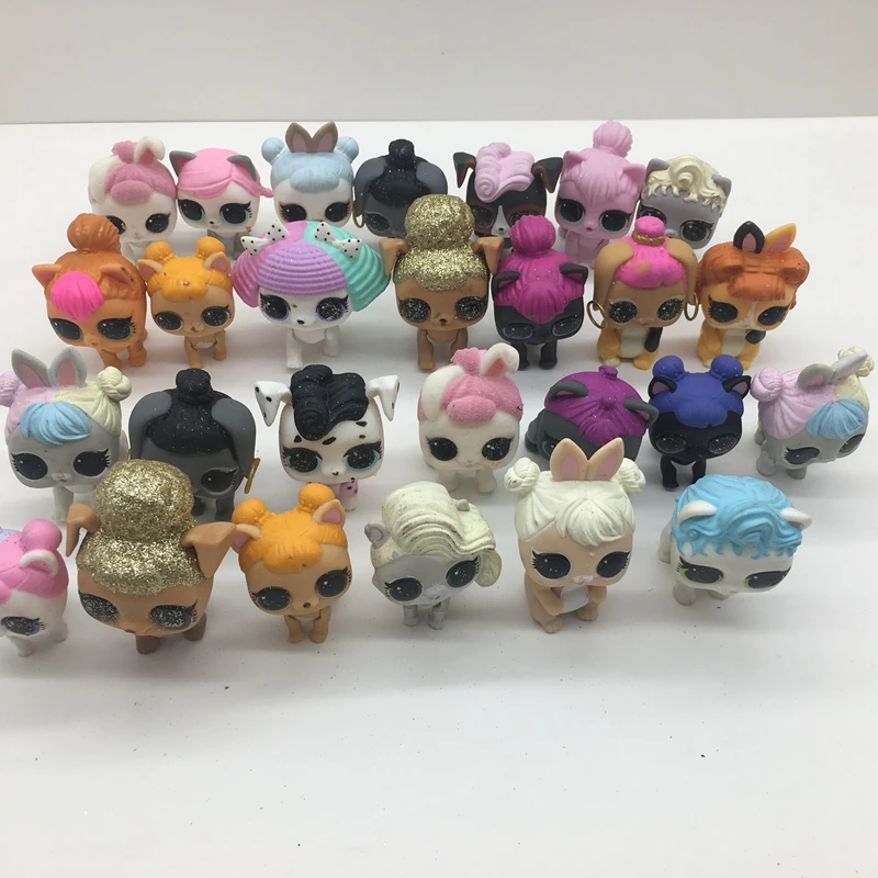 

L Little Pets Dog Cats Jointed Move Action Figures Doll Kids Girls Christmas Gifts Toy