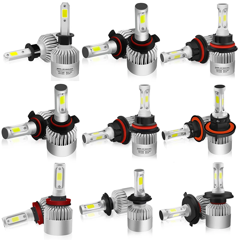 

YASTARSZ H4 LED Bulb H7 H1 H3 H8 H9 H11 H13 9005 HB3 9006 HB4 880 881 H27 9004 9007 Auto Headlamp 8000LM COB Car Light LED Lamp