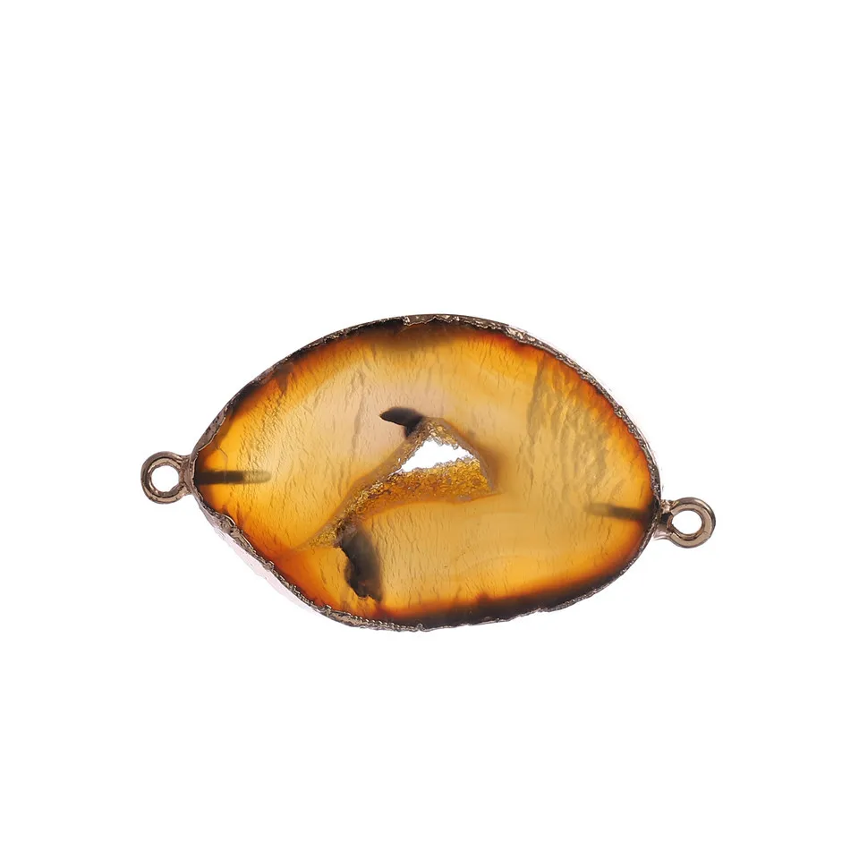 Irregular Natural Crystal Pendant agat Druzy Handmade Gems Stone Pendants Connector For Jewelry Making | Украшения и аксессуары