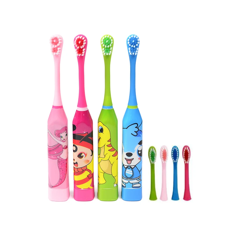 Protable Children Electric Toothbrush 2PCS Replaceable Head Acoustic Wave Electric Brush Cartoon Soft Hair Kids Tooth Brush Protable Children Electric Toothbrush 2PCS Replaceable Head Acoustic Wave Electric Brush Cartoon Soft Hair Kids Tooth Brush