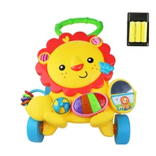 Детские музыкальные ходунки для раннего обучения, регулируемые ходунки, детские ходунки на колесиках для малышей, ходунки на колесиках для малышей, четырехколесная балансировочная машина для первых шагов