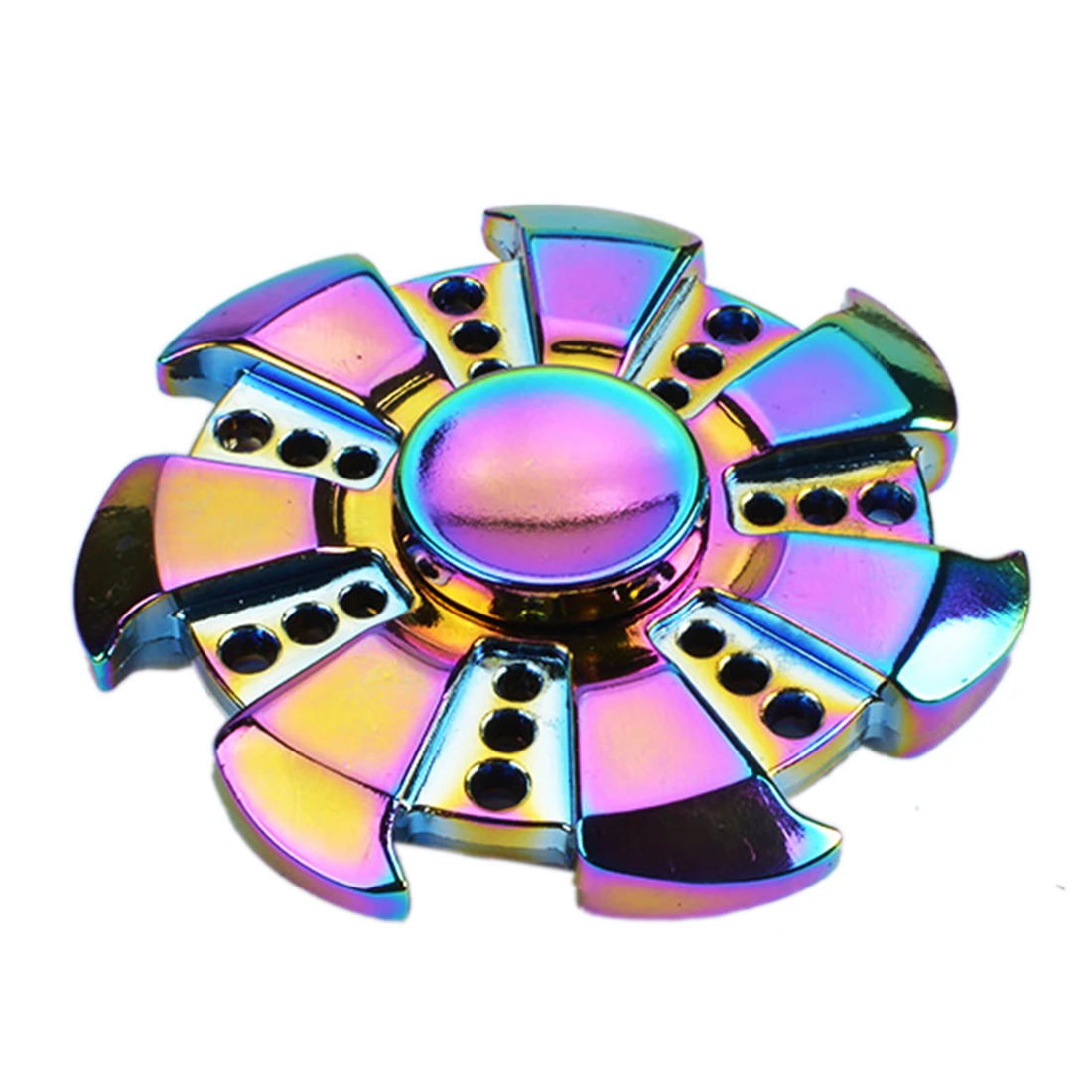 Fidget Babelemi Rainbow Color Liga de Zinco Tri Spinner Spinner Brinquedos Mão para o Autismo e Crianças COM TDAH/Adulto Engraçado Anti Stress Brinquedo