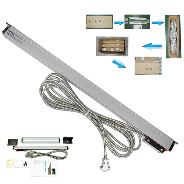 

High precision TTL/RS-422/1VPP 1um1400-1500mm IP55 Digital Linear Scale/Linear Encoder/Linear Sensor Level measuring instrument
