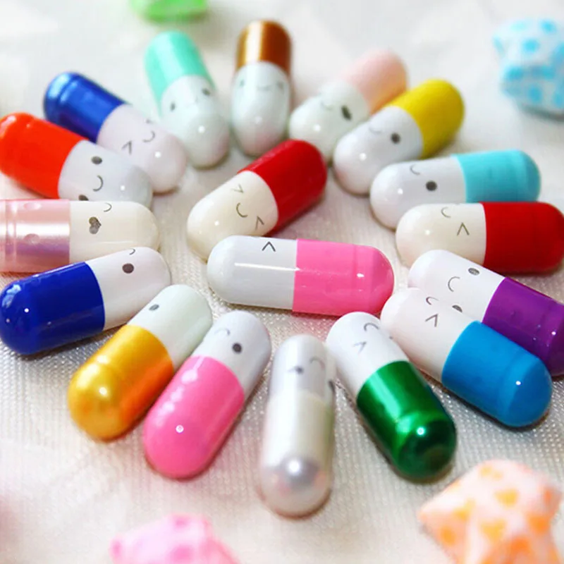 Pills Pill Lucky Wishing Bottle Capsule Love Letterhead Stationery Paper Envelopes Event Party Supplies Gifts 50PCS