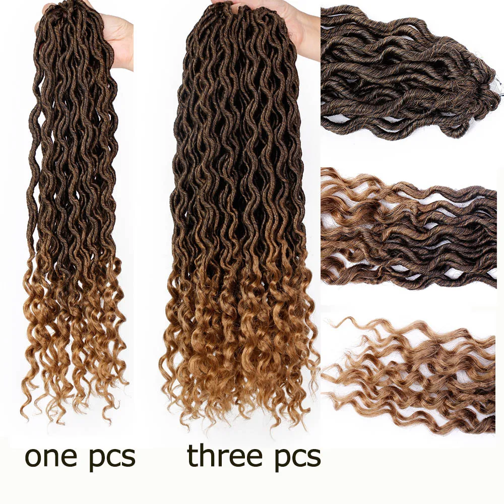 I's a wig Ombre Crochet Braids Faux Locs Hairs Braiding Hair Extensions 24 Strands/pack Synthetic Dreadlocks Hair I's a wig Ombre Crochet Braids Faux Locs Hairs Braiding Hair Extensions 24 Strands/pack Synthetic Dreadlocks Hair