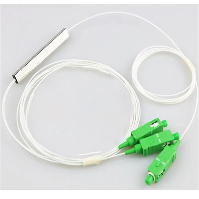 50 шт. FTTH 1x2 900um волоконно оптический сплиттер SC/APC IN/OUT G657A1 Бесплатная