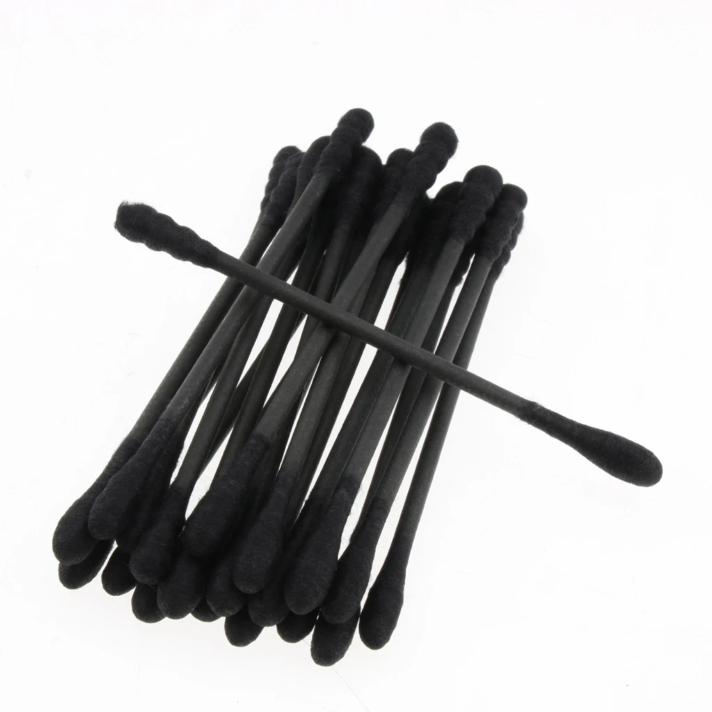 200 Pieces Tight Double Head Buds Makeup Remover Cotton Swab Ear Cleaning Tools Wooden Handle Double cotton heads