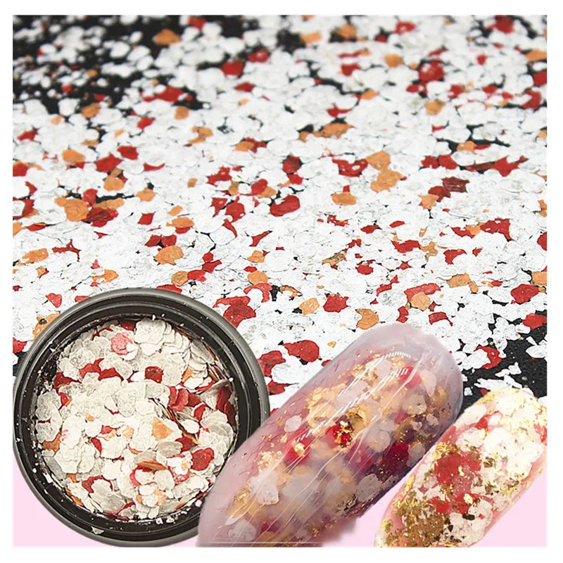 

3D Natural colorful irregular pieces Nail Art Stones Charms Spangles Tips Manicure Accessories Nail Decorations D0030