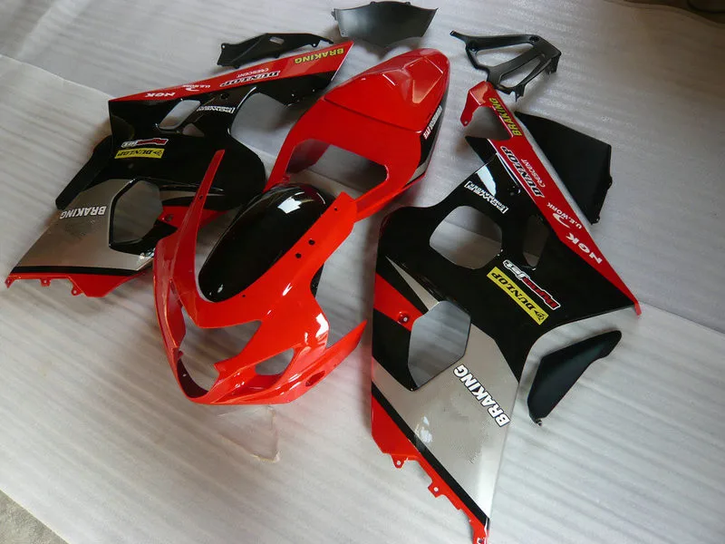 Комплект обтекателей для мотоцикла GSXR600 750 K4 04 05 GSXR 600 GSXR750 2004 2005 ABS красный черный