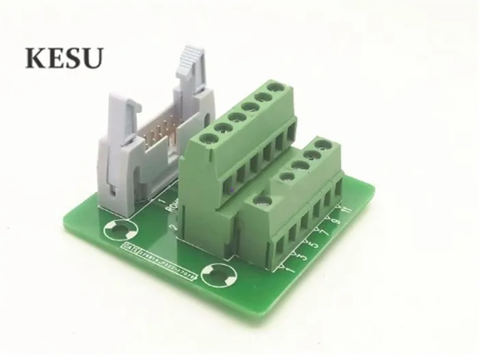 IDC12Pin 2 45 мм IDC-12 штыревой разъем для 12-контактного клеммного блока Breakout Board адаптер