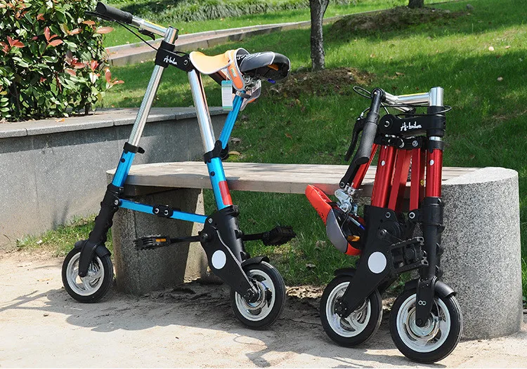 Excellent New A-bike unisex 10 inch wheel mini ultra light folding bike subway transit vehicles road bicycle outdoor sports bicicleta 23