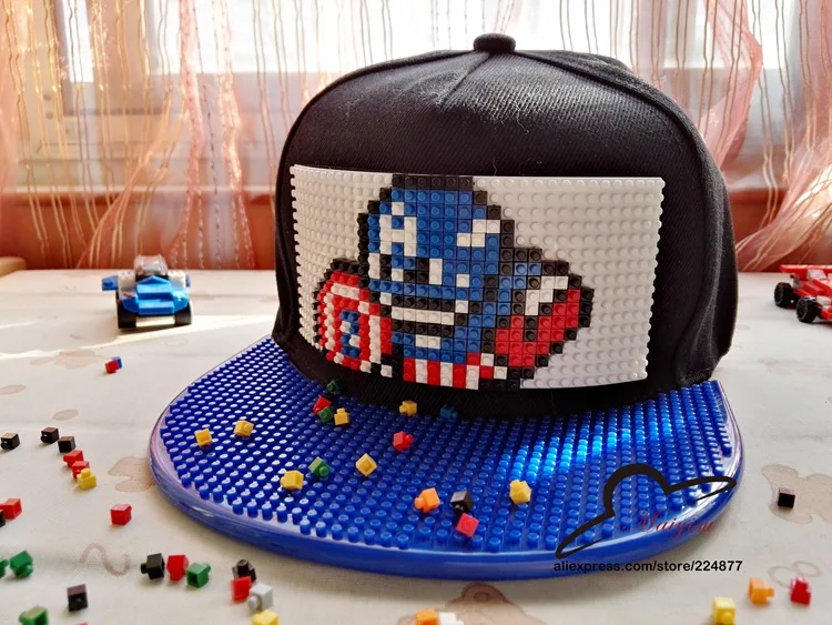 Холст на заказ DIY Snapback Капитан Америка шапки милый мультфильм плоские солнцезащитные шапки Железный человек 3D Мстители хип хоп шляпа взрослые бейсболки