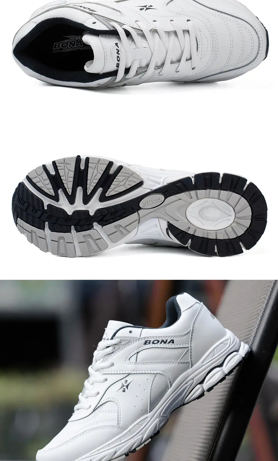 BONA/ классический стиль, мужские кроссовки на шнуровке, мужская спортивная обувь, уличные беговые кроссовки, удобные легкие