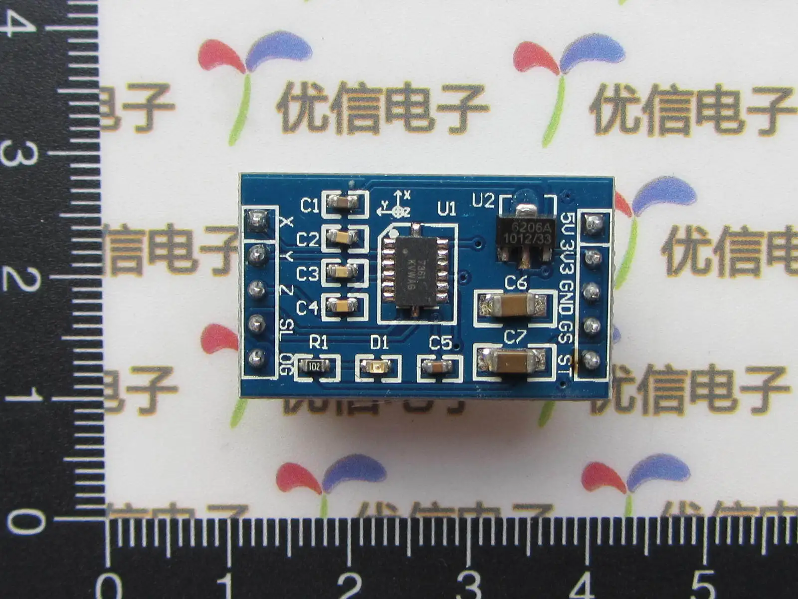 

Free shipping MMA7361 tilt sensor / A7361 acceleration module / mini capacitive accelerometer