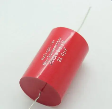 

HIGH QUALITY 2PCS 33UF 250VDC DIY HIFI audio grade Audiophiler Axial MKP capacitor for guitar amps