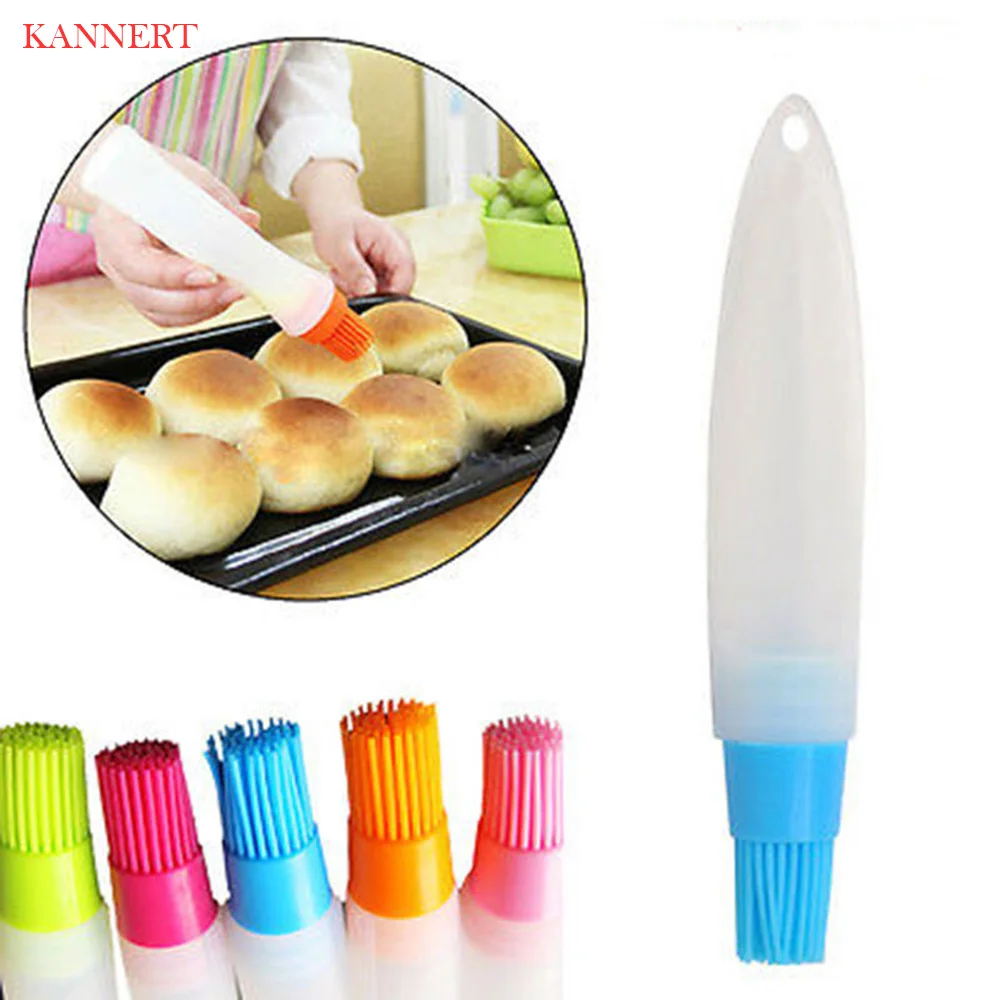 KANNERT 1PCS Silicone Liquid Oil Pen Pastry Brush For Cake Butter Bread