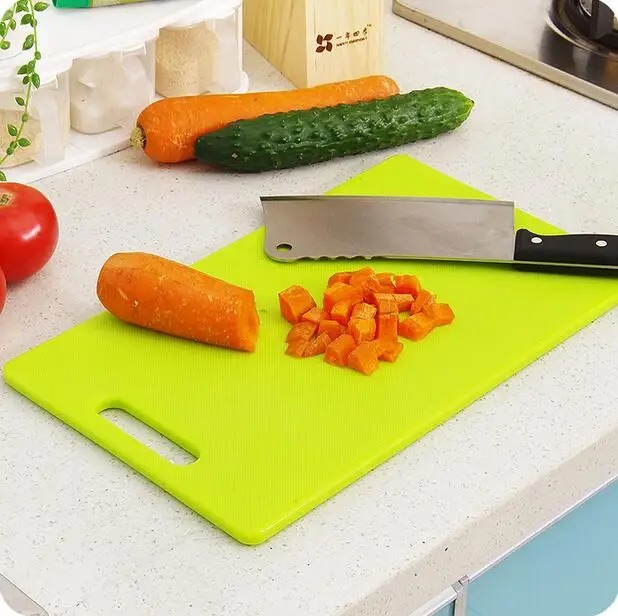Thickening Plastic Chopping Block Eco friendly Slip resistant Cutting Board Double Faced