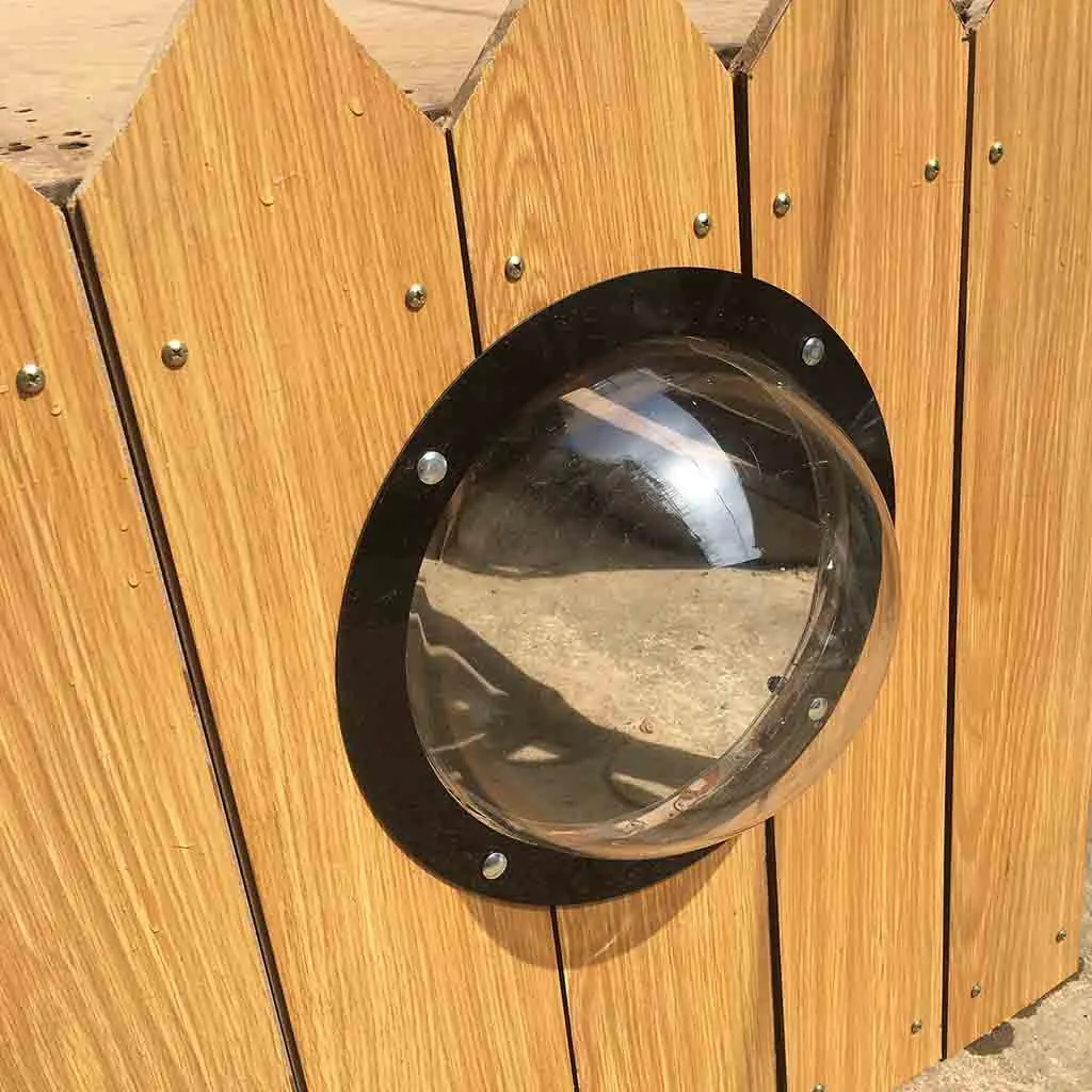 Прямая поставка Pet Peek забор пузырь окно для Собак прочный акриловый купол забор окно