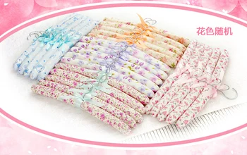 

Wholesale Household Laundry Trousers Hangers Creative Closet Clothes Racks Cotton Printed Coat Hanger Free Shipping