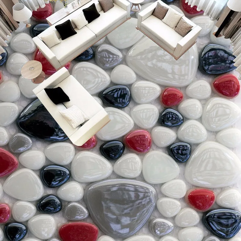 Modern-Style-White-Red-Black-Gray-Cobblestone-Murals-Floor-Wallpaper-For-Bathroom-3D-Room-Wall-Papers (3)