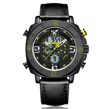 Мужские модные спортивные часы мужские Роскошные Кварцевые аналоговые часы с датой мужские кожаные военные водонепроницаемые часы Relogio Masculino