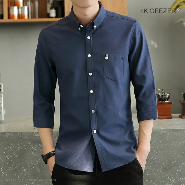 Men's Tuxedo Shirt Three Quarter Formal 