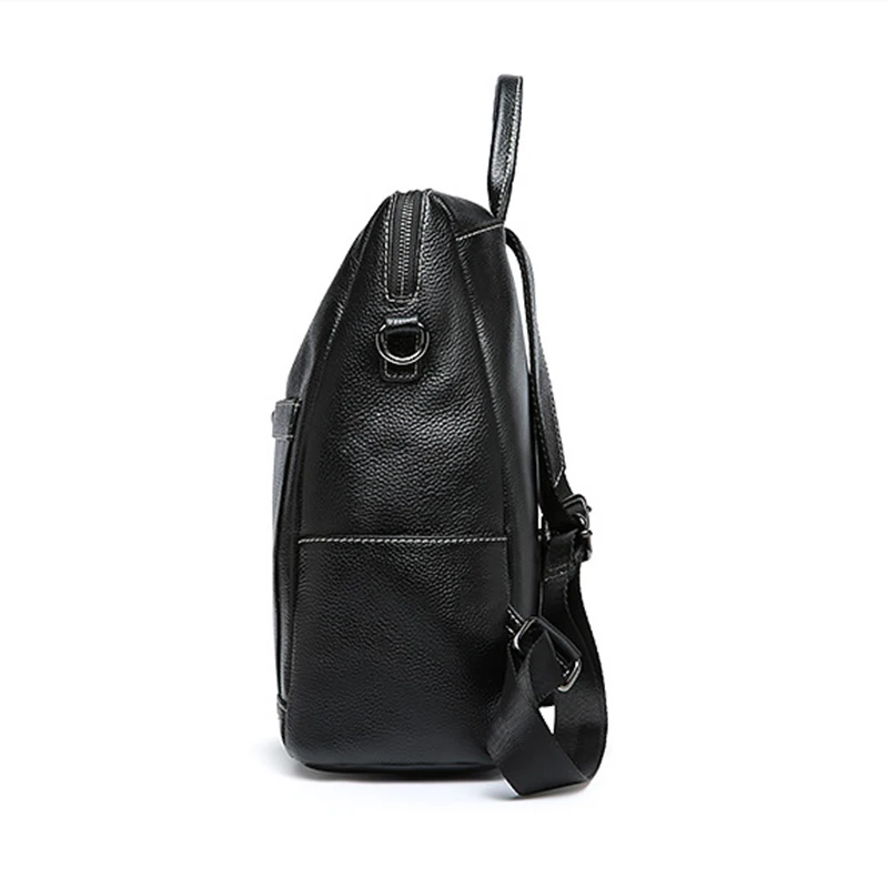 Noir Véritable Capacité Tendance Sac Dames Casual Dos Mode Femmes Grande De Sacs Bandoulière Cuir À Nouvelles En w7IU0apqnx