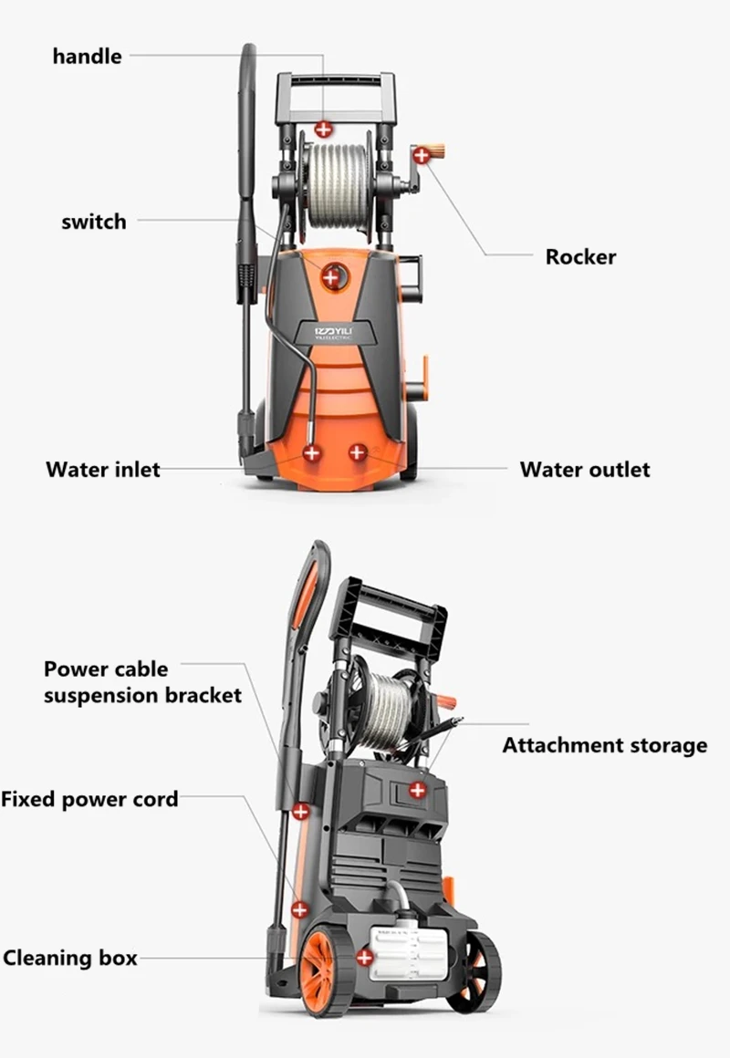 Automatic spaying portable high pressure car wash machine with good market oversea