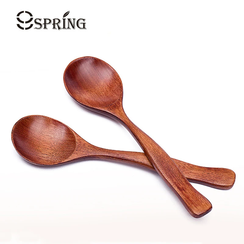2 шт. детская деревянная ложка для риса и супа|wooden spoon|soup spoonspoon wood |