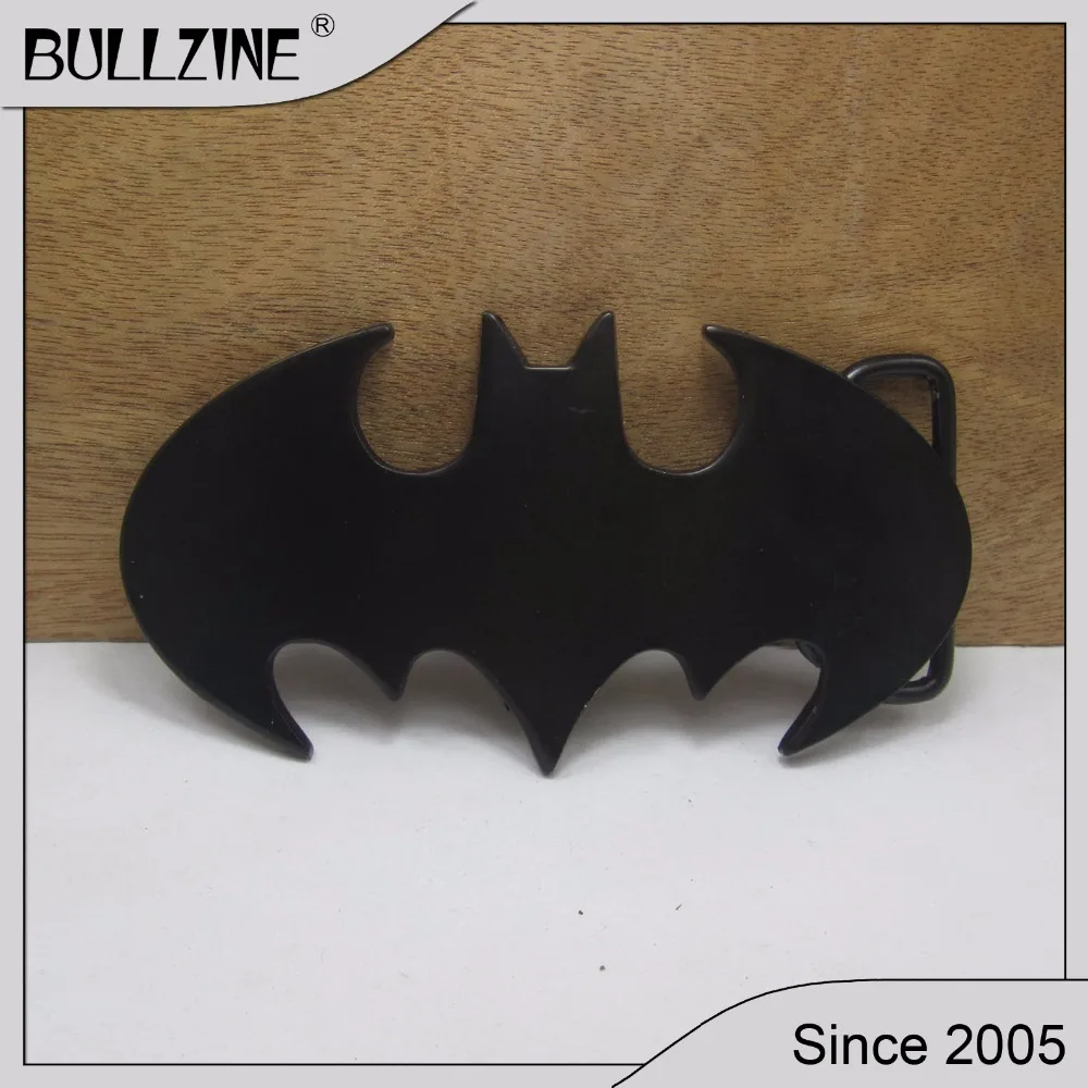 

The Bullzine Batman belt buckle with black coating suitable for 4cm width snap on belt FP-02365-1